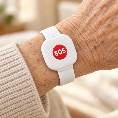 Pulsera SOS Cuida con WiFi | Botón de ayuda para adultos mayores